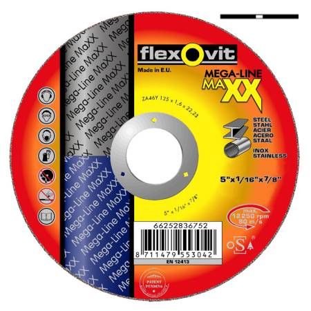 DISCO CORTE FINO MAXX 115x1.6x22.23 ZA60 Y-BF41