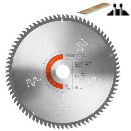 Hoja de sierra especial 254x2,4x30 TF80 L