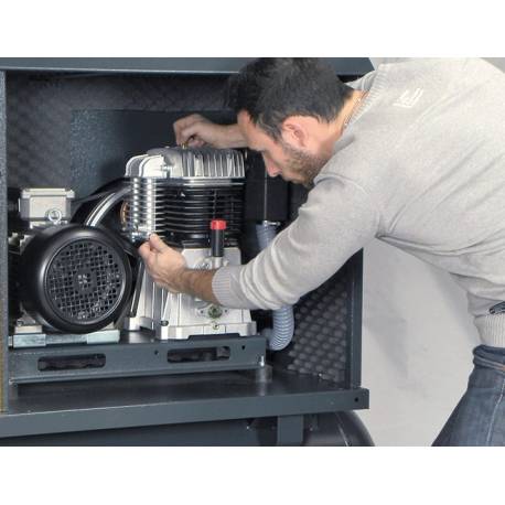 COMPRESOR PISTÓN INSONORIZADO SOBRE CALDERA AIRSIL 2 NB5-5,5FT-270