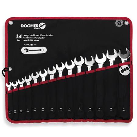 BOLSA NYLON 17 LLAVES COMBINADAS 6-22MM