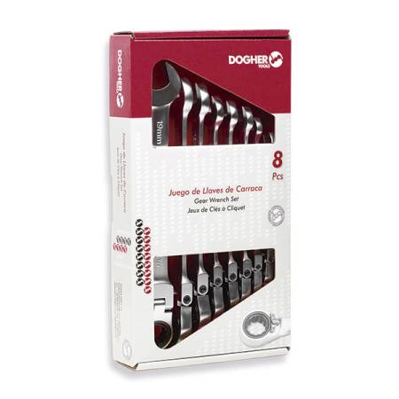 CAJA 8 LLAVES COMB. CARRACA FLEX