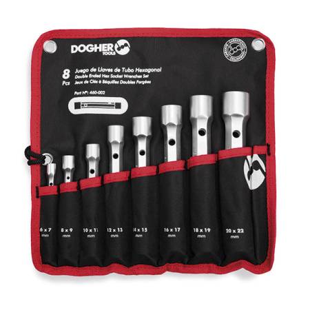 BOLSA NYLON 8 LLAVES DE TUBO HEXAGONAL