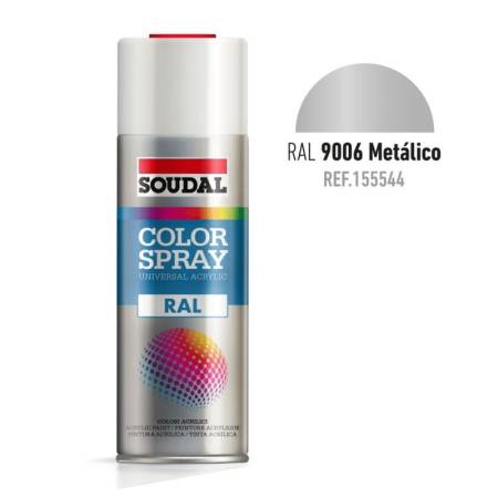BOTE SPRAY 400ML COLOR RAL 9006 METALIZADO  