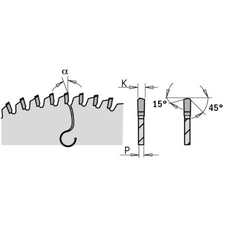 SIERRA CIRCULAR PARA PLEXIGLAS Y PLASTICO D300X2.8X30 Z96 MATB 2