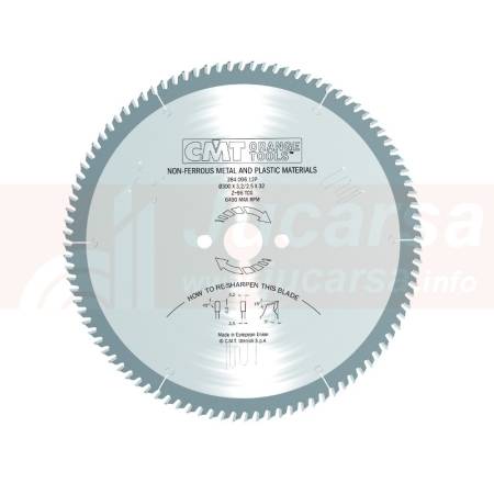 SIERRA CIRCULAR PARA ALUMINIO 300X32X3.2 Z96 TCG 5 POS
