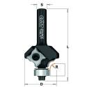 FRESA DE RADIO CONCAVO CON CUCHILLAS REVERSIBLES HW Z2 S8 D12,7 L57,5 R3 DX