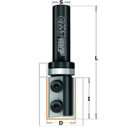 FRESA CUCHILLAS REVERSIBLES S8   D19X29.5 Z2 DX