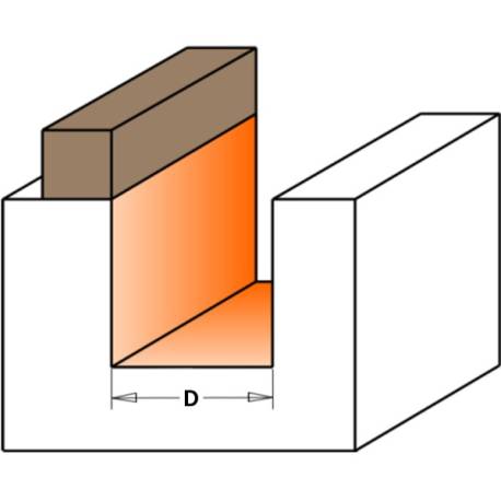 FRESA RECTA    HW S 12  D 19X38.1 C/RODAM.