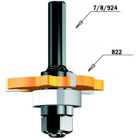 FRESA CIRCULAR PARA RANURAS Z3 HM F 8  D 47.6X2.2