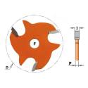 FRESA CIRCULAR PARA RANURAS Z3 HM F 8  D 47.6X2.2