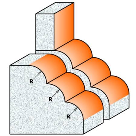 FRESA TRIPLE R CÓNC  C ROD  P CORIAN HW S12 D66.7x41.3 R7.93 2