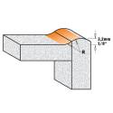 FRESA X BORDO SALVAGOCCIA P CORIAN  HW S12 D25.4x12.7 R7.93