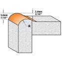 FRESA X BORDO SALVAGOCCIA C ROD. P CORIAN HW S12 D25.4x22 R7.93