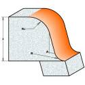 FRESA P BISELAR R CÓNC. C ROD. P CORIAN HW S12 D54 A15 R12.7-6.35