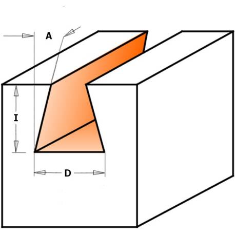 FRESA PARA JUNTAS 9° HW S 8  D 9.5X9.5