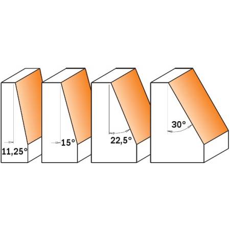 FRESA PARA BISELAR C/RODAM. 15° HM S 12 D 24.5 2
