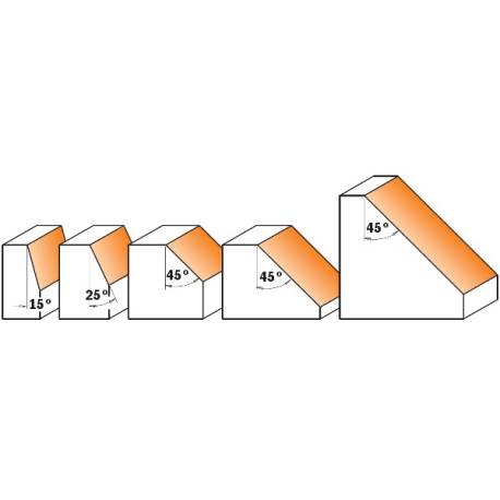 FRESA PARA BISELAR C/RODAM. 45° HM S 12 D 65