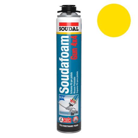 Spray de Espuma Poliuretano - Bote de 300 ML - Bote para relleno, sellado,  fijación - Aislamiento térmico, acústico