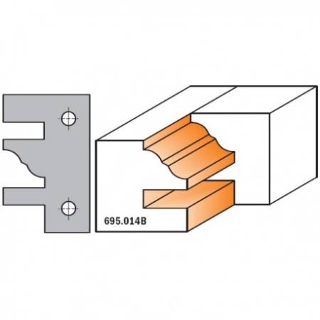 "PAR DE CUCHILLAS PARA PERFILES MACHIHEMBRADOS PER