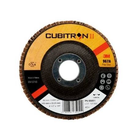 Disco de Láminas Cubitron 967A 115 mm, Cónico, 80+