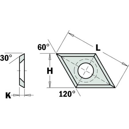STANDARD REVERSIBLE KNIVES 2 CUTTING EDGES 30°