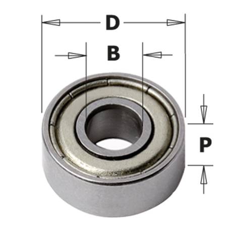 RODAMIENTO      d=6mm       D=13mm