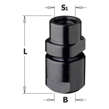 MANDRIL PORTAFRESAS S=M12X1 X PINZAS 6-6.35-8-9.5