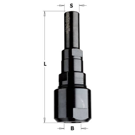 JUEGO MANDRIL PORTAFRESAS 12.7 MM.