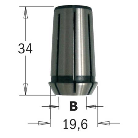 PINZA D=6.35 PARA ELECTROFRESADORA CMT1E
