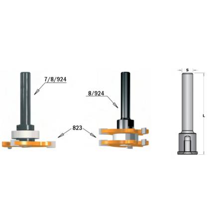 MANDRIL PORTAFRESAS S=8 CON TORNILLO M5SV. 2
