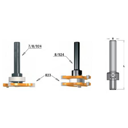 MANDRIL PORTAFRESAS S=8 CON TORNILLO M5SV. 2