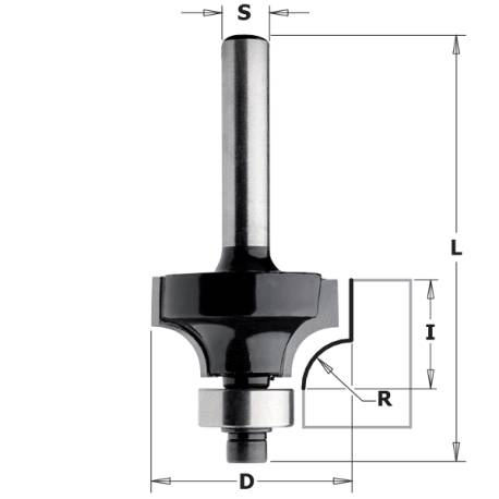 OVOLO BIT HW Z2 S=8 D=22.2x12.7x54 R4.8 DX