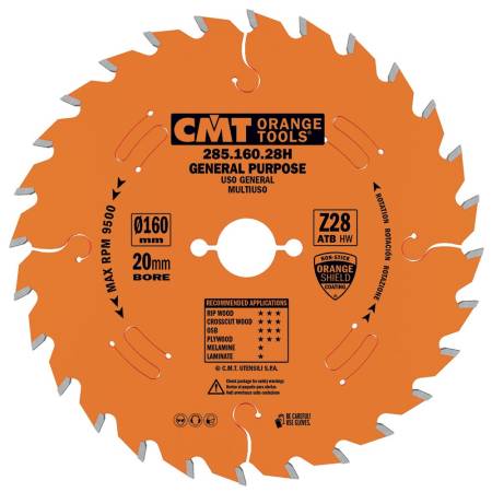 FINISHING SAW BLADE 160X2.2X20 Z28 ATB