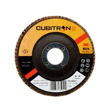 Disco de Láminas Cubitron 967A 115 mm, Cónico, 40+