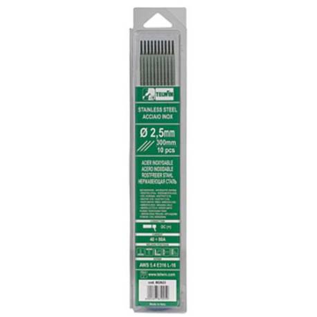 KIT ELECTRODOS RUTILO ACERO INOX 2,5 MM. 10 PIEZAS