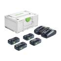 Set de energíaSYS 18V 4x4,0/TCL 6 DUO