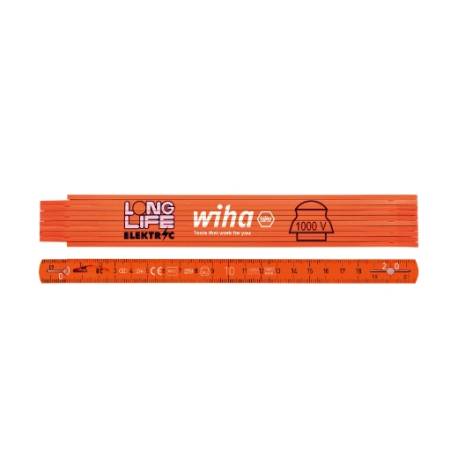 Metro plegable para electricista Longlife 2 m métr