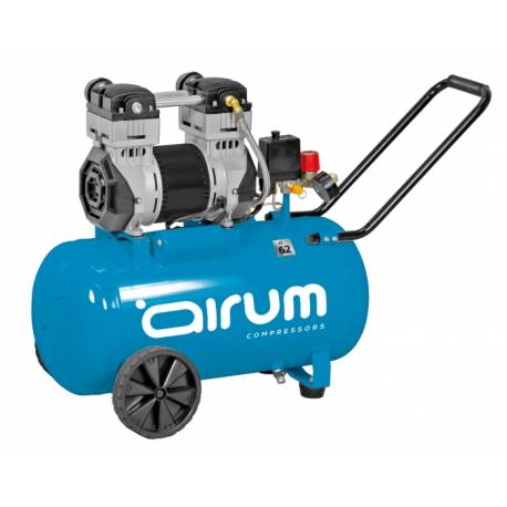 COMPRESOR AIRUM 2HP 50LTS S/ACEITE SIL.