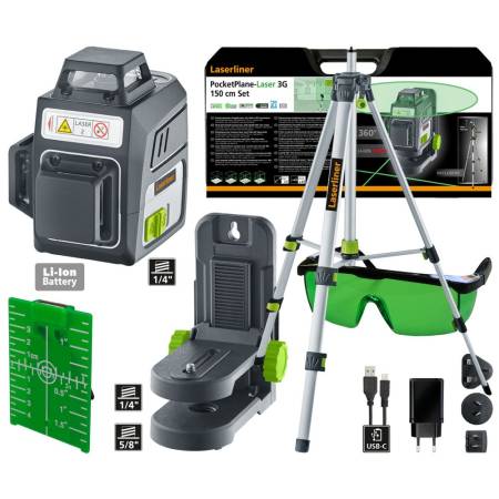 Laser tridimensional verdePocketplane-Laser 3G SET