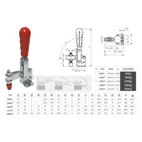 GRAPA RAPIDA VERTICAL M10 (210U)