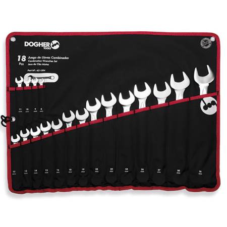 BOLSA NYLON 18 LLAVES COMBINADAS 8-32MM