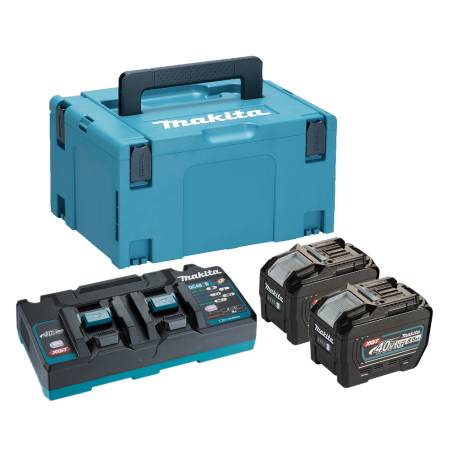 Kit 2 baterias BL4080F + cargador DC40RB + maletín Makpac