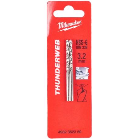 Broca Thunderweb HSS - 3.2x65 - 2uds