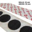 VELCOIN® HOOK PS14 NEGRO 330 35mm Rollo 25m