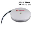 VELCOIN® HOOK PS14 NEGRO 330 35mm Rollo 25m