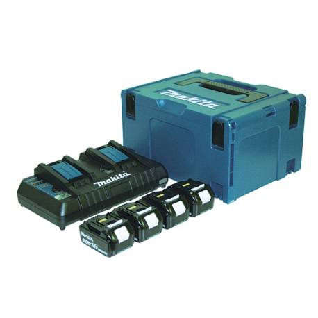KIT BATERIA 5,0AH BL1850BX4  DC18RD LXT    