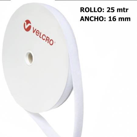 Metro LOOP marca VELCRO 16mm BLANCO 010