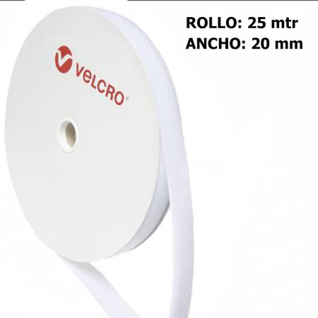 Metro LOOP marca VELCRO 20mm BLANCO 010