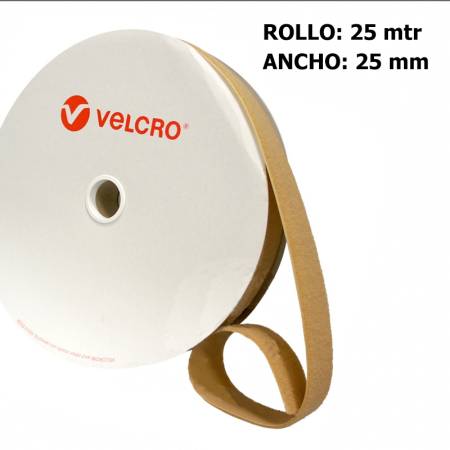Metro LOOP marca VELCRO 25mm BEIGE