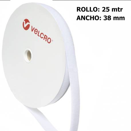 Metro LOOP marca VELCRO 38mm BLANCO 010